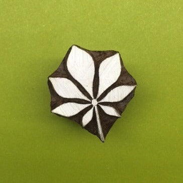 Indian Wooden Printing Block - Aston Leaf