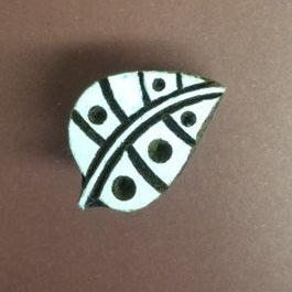 Indian Wooden Printing Block - Mini Leaf