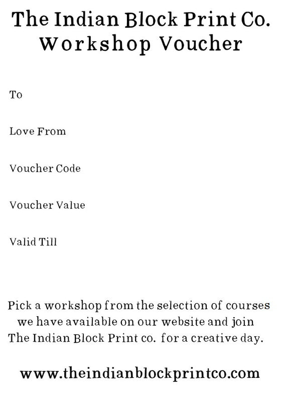 The Indian Block Print Co. Workshop Voucher