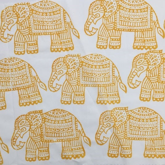 Indian Wooden Printing Block - Large Detailed Elephant