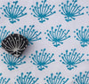 Indian Wooden Printing Block - Seed Head with Stem