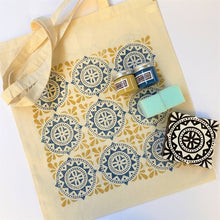  Indian Block Printing Kit - Moroccan Tile Tote Bag