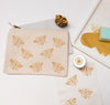 Indian Block Printing Kit - Mustard Bee Pouch
