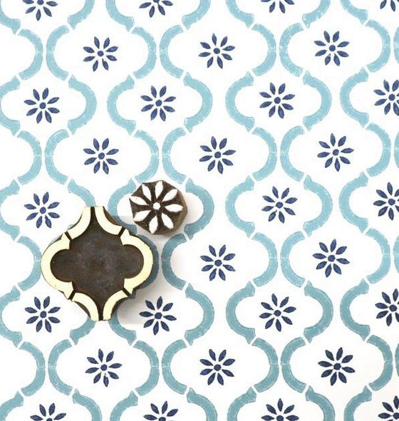 Individual Moroccan Pattern & Flower