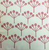 Indian Wooden Printing Block - Flower Seedhead