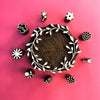 Indian Wooden Block Set - Floral Wreath