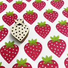  Strawberry Indian wooden printing block