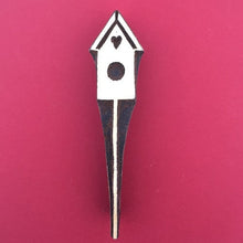  Indian Wooden Printing Block - Birdhouse