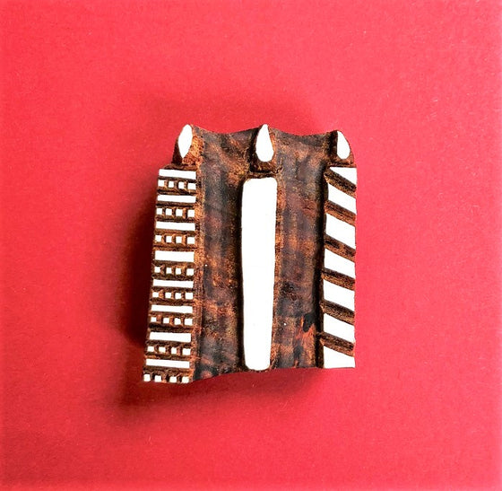 Indian wooden printing block Candles