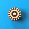 Indian Wooden Printing Block - Circle Dot Flower