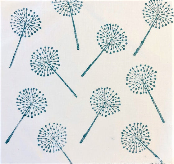 Indian Wooden Printing Block - Dandelion