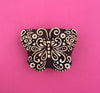 Indian Wooden Printing Block - Detailed Butterfly