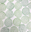 Block printed fabric using fabric paint and a Indian wooden printing block