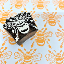  Indian Wooden Printing Block - Extra Small Bee