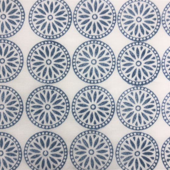 Indian Wooden Printing Block - Floral Dotty Circle