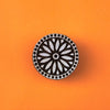 Indian Wooden Printing Block - Floral Dotty Circle