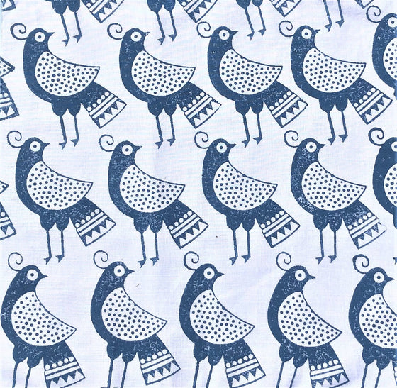 Indian Wooden Printing Block - Folk Peacock