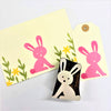 Indian Wooden Printing Block - Funky Easter Bunny
