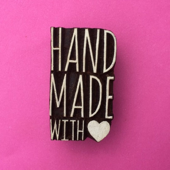 Indian Wooden Printing Block - Handmade with Love