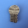 Indian Wooden Printing Block - Jellyfish