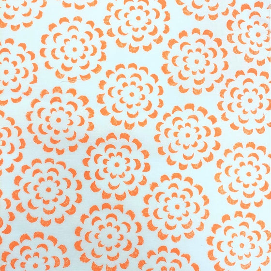 Flower Burst block printed sample fabric print