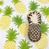 A hand carved Indian wooden printing block in a Pineapple design