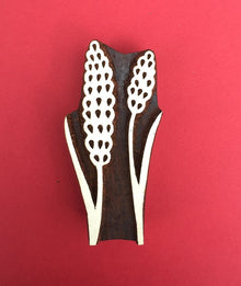  Indian Wooden Printing Block - Lavender Pods