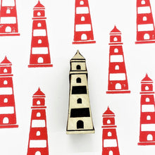  Indian wooden printing block- Lighthouse