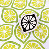 A Indian wooden printing block in a Lime design, can be used for hand printing fabric and paper. Block printing in Oxfordshire