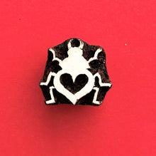  Indian Wooden Printing Block - Little Love Bug