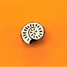  Indian Wooden Printing Block - Mini Shell