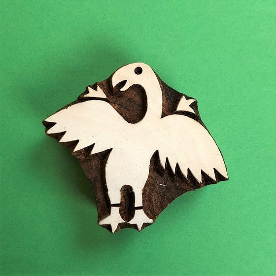 Indian Wooden Printing Block - Dinosaur Pterodactyl