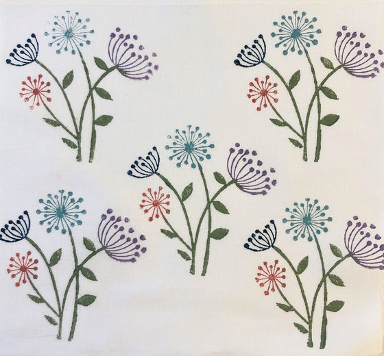 Indian Wooden Printing Block - Seedhead Bunch