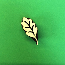  Indian Wooden Printing Block - Small Acorn Leaf