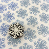 Indian Wooden Printing Block - Small Intricate Snowflake