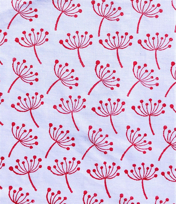 Indian Wooden Printing Block - Small Seedhead