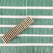  Indian Wooden Printing Block - Small Stripey Lined Border