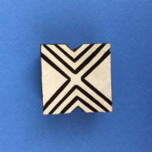  Indian Wooden Printing Block - Square Repeat Design