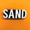 Sand text Indian wooden printing block