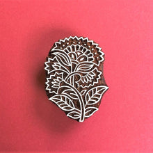  Indian Wooden Printing Block - Traditional Paisley