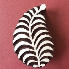  Indian Wooden Printing Block - Twisted Indian Design