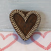 A indian wooden printing block in a Vine Heart design, can be used to hand print fabric and paper. Block Printing in Oxfordshire