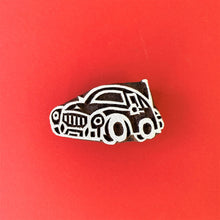  Indian Wooden Printing Block - Vintage Car