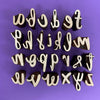 Indian Wooden Block Set - Brush Stroke Alphabet