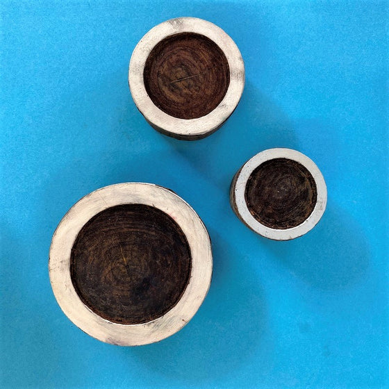 Indian Wooden Printing Blocks - Outline Circles
