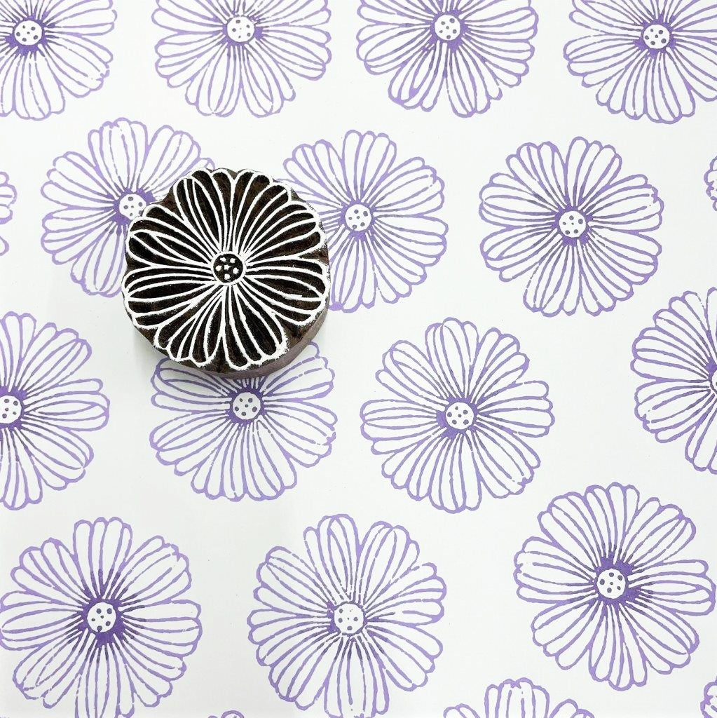 Large Button Daisy – The Indian Block Print Co.