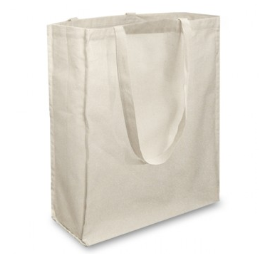 Large Gusset Natural Tote Bag