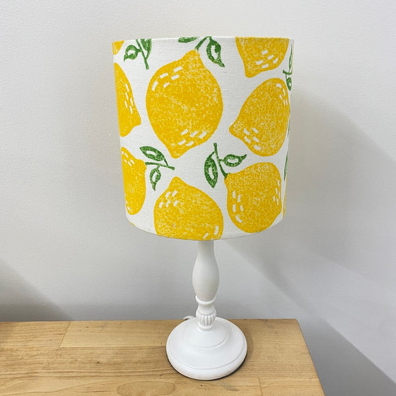 Indian Block Printing Kit - Leafy Lemon Lampshade