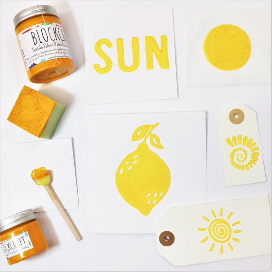 Lemon Yellow Fabric Paint