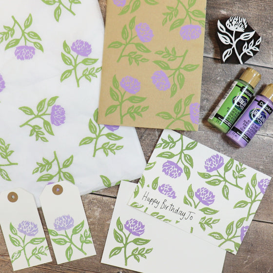 The Block Print Club - March Spring Stationery Printing